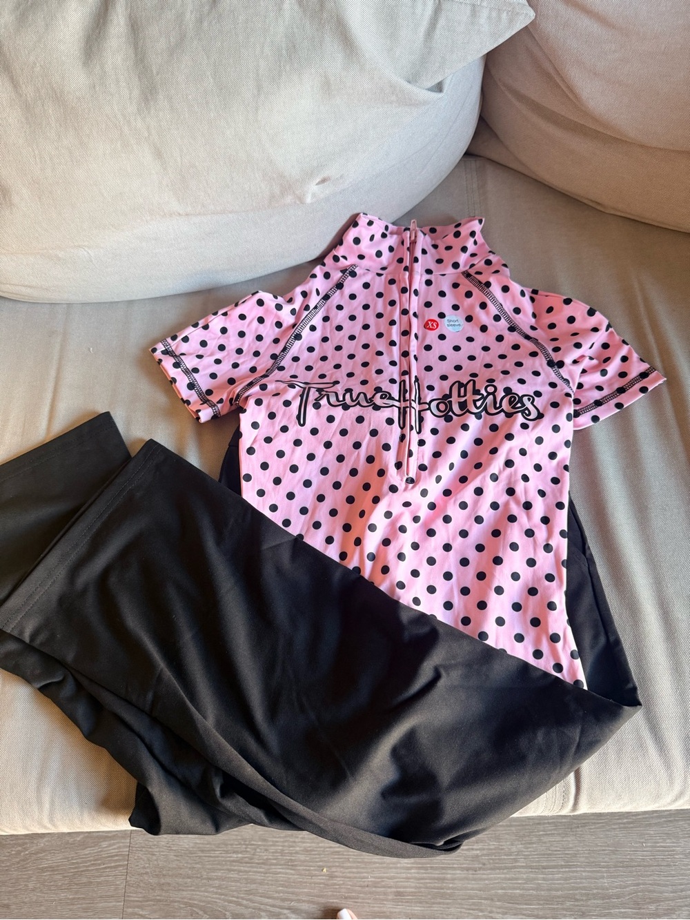 Pink Polka Dot Short-Sleeve Jersey